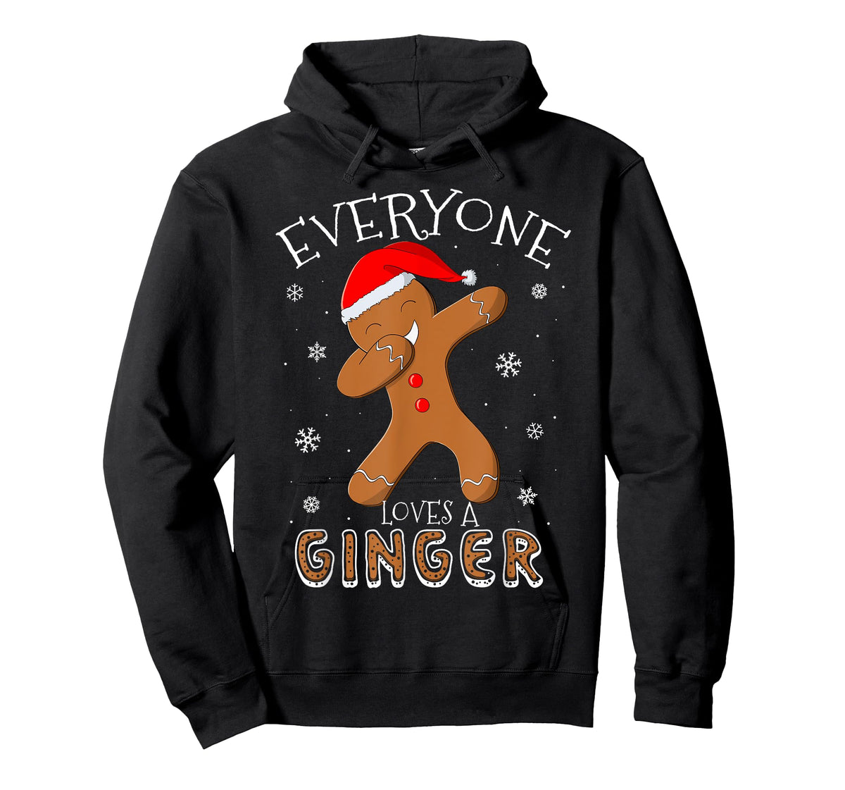 Everyone Loves A Ginger Funny Dabbing Gingerbread Christmas T-Shirt