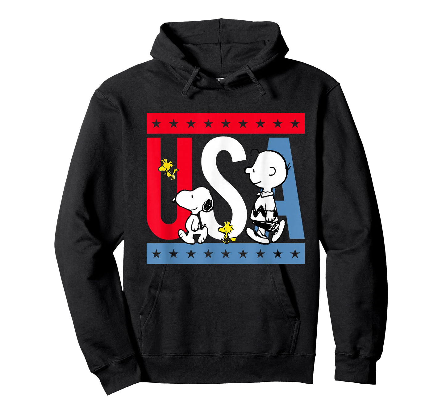 Peanuts Snoopy Americana red White and Blue USA T-Shirt