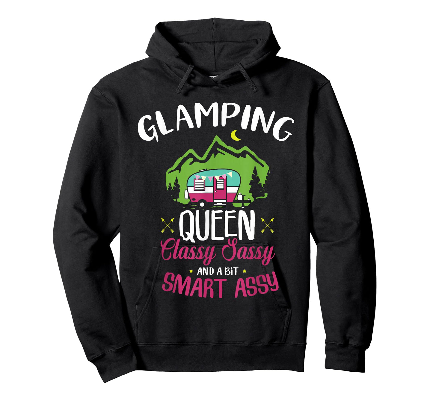 Glamping Queen Classy Sassy Smart Assy Camping RV Gift T-Shirt