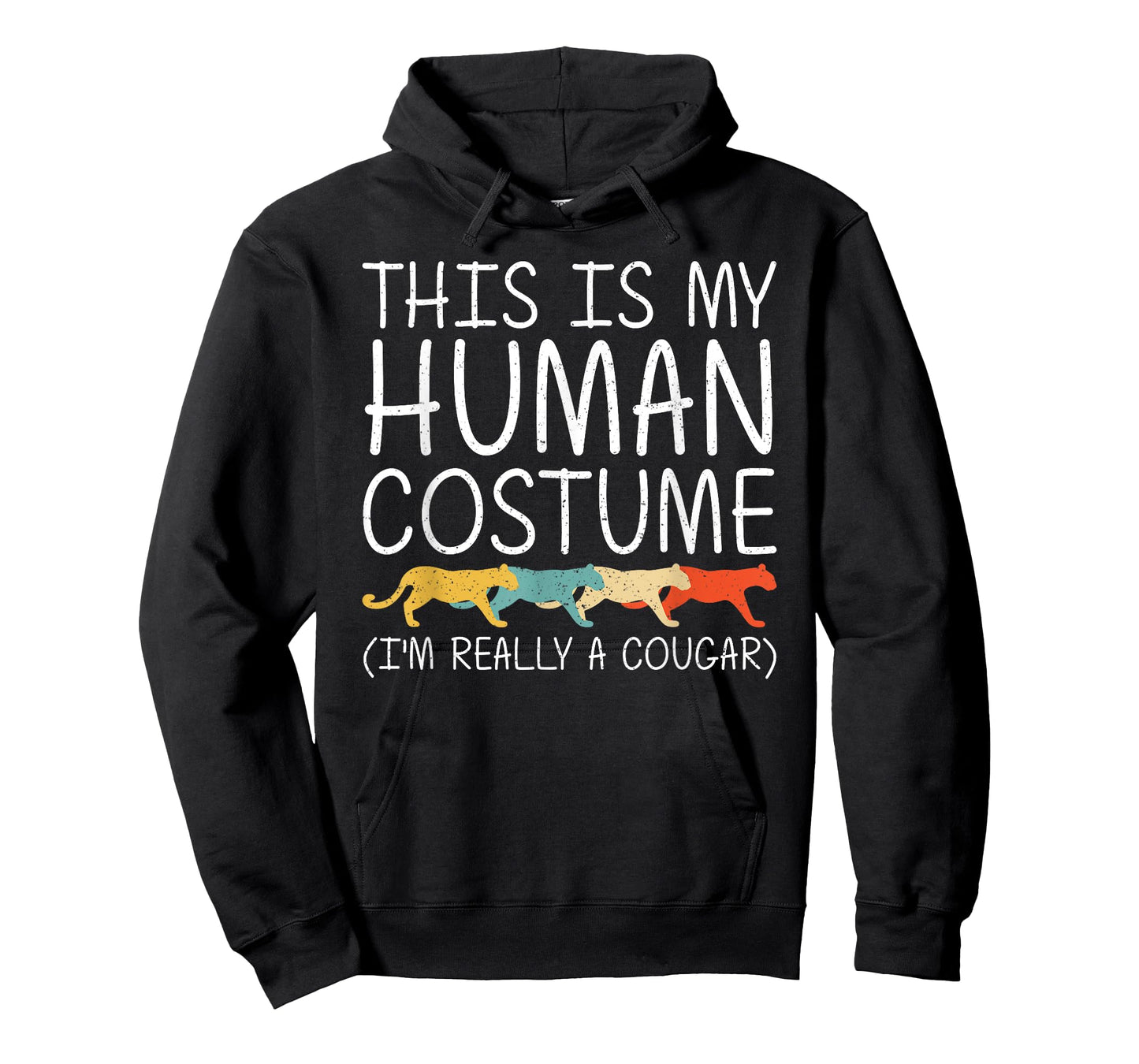 Cougar Halloween Human Costume Puma Animal Easy DIY Gift T-Shirt