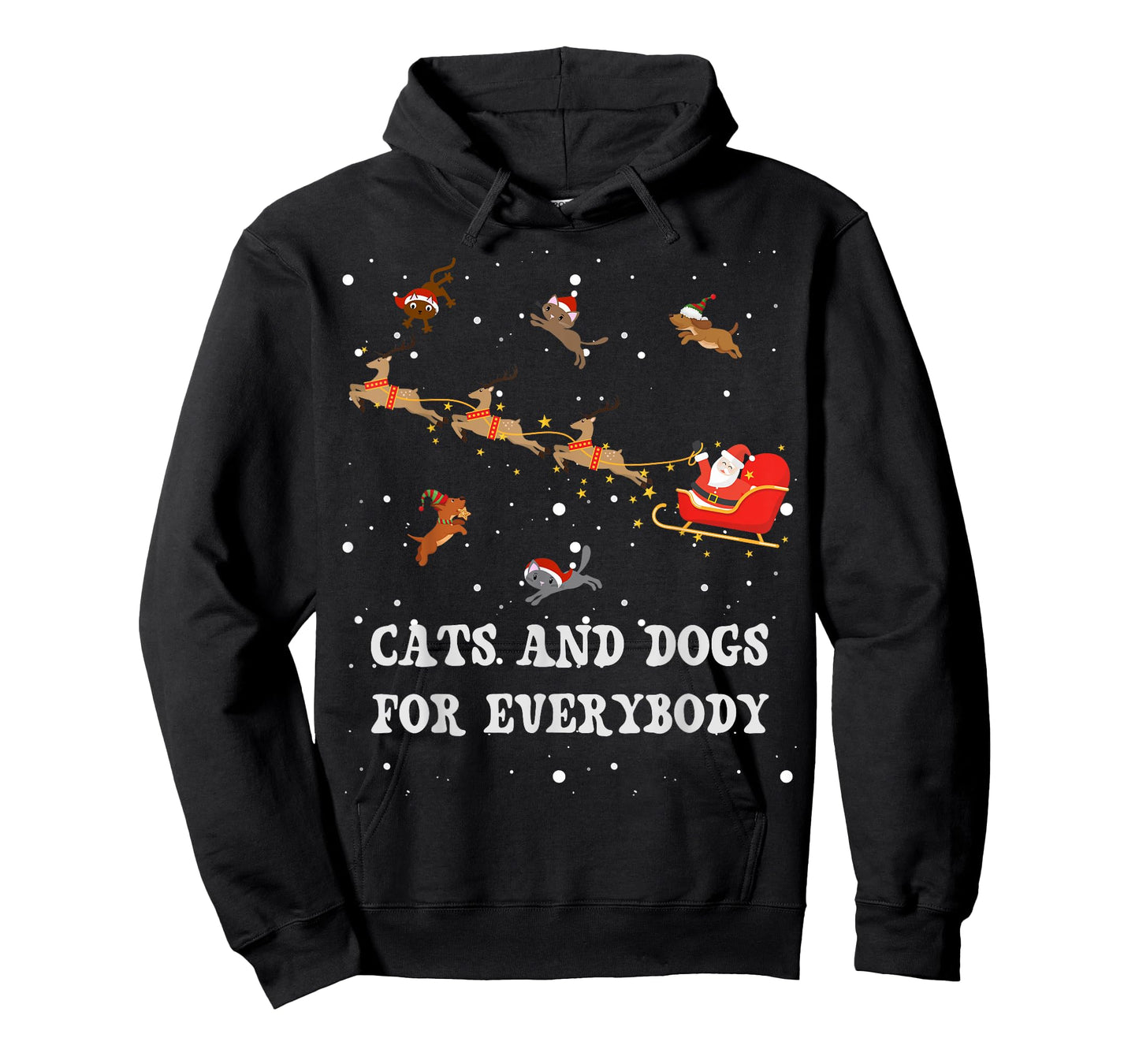 Dogs For Everybody Funny Dog Lovers Christmas T-Shirt