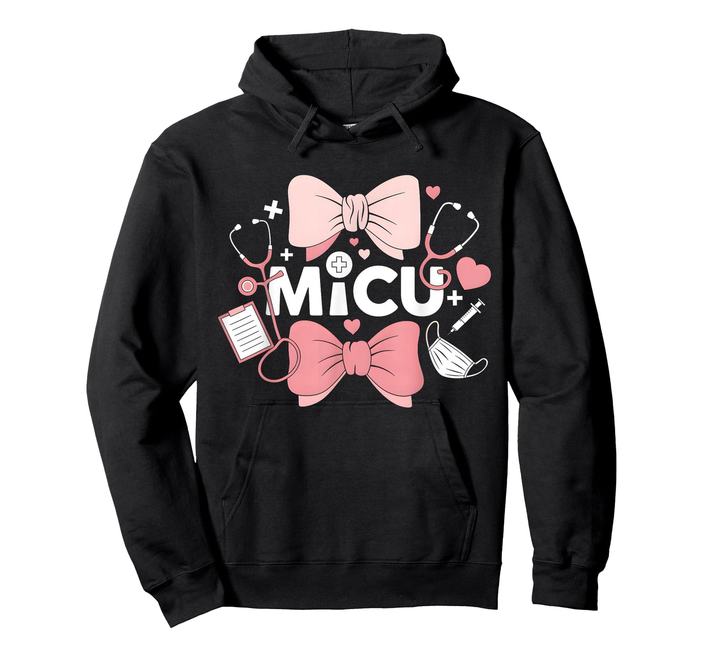 Coquette Bow MICU Nurse Medical Intensive Care Unit T-Shirt