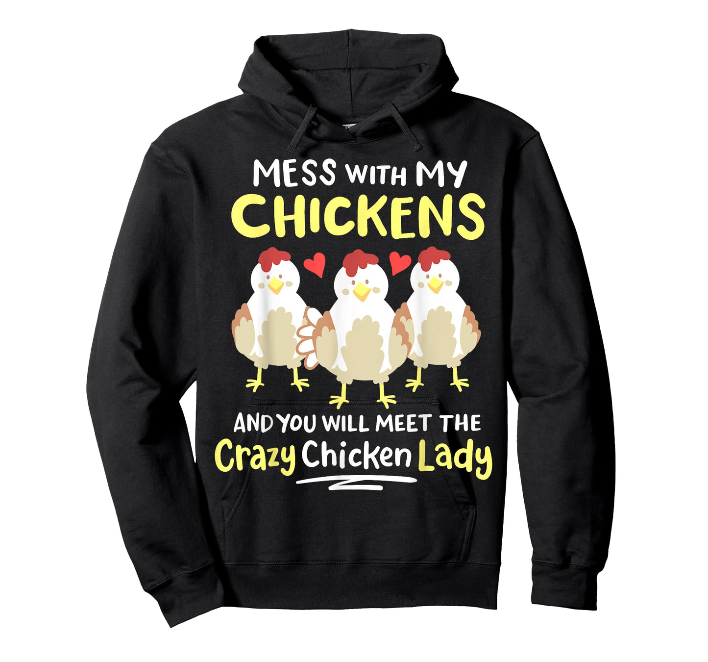 Backyard Crazy Chicken Lady Womens Farmer T-Shirt
