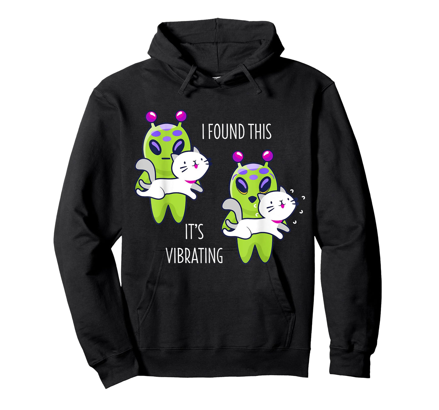 I Found This It's Vibrating Funny Alien Cat Lover Gift T-Shirt
