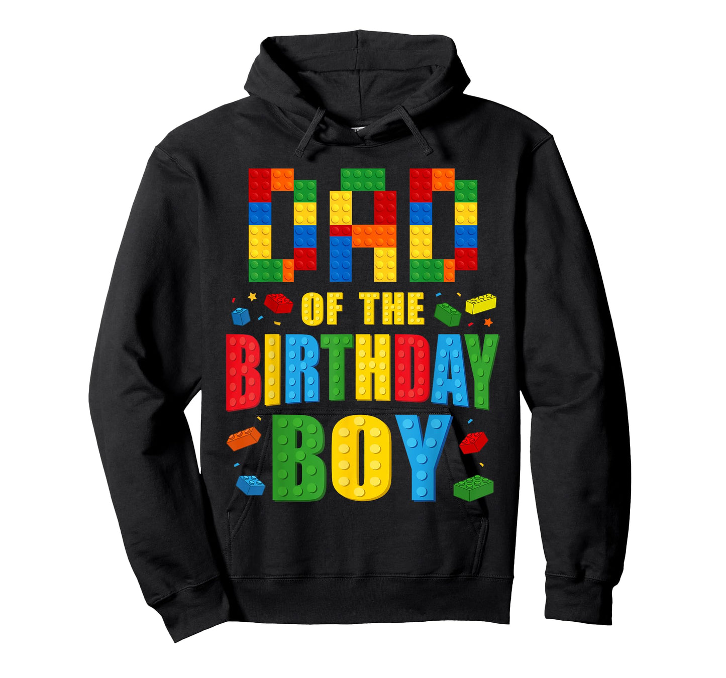 Dad Of The Birthday Boy Building Blocks Bricks Builder T-Shirt