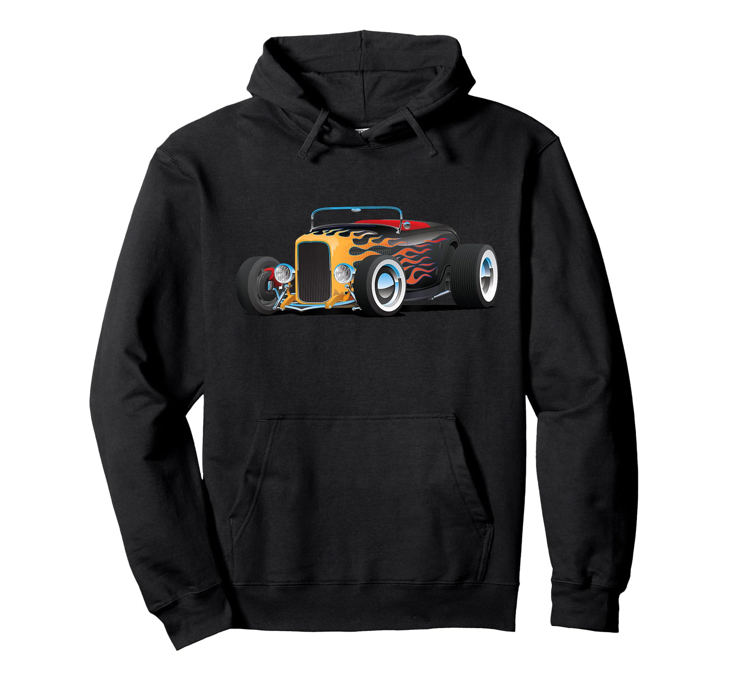 Classic Retro Vintage Custom Hotrod Car Illustration T-Shirt