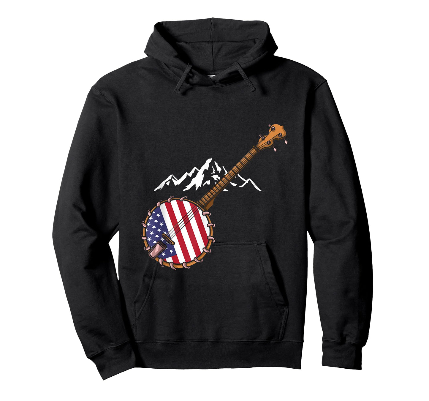 Banjo T-Shirt for Men Bluebird Tennesse Mandolin T-Shirt