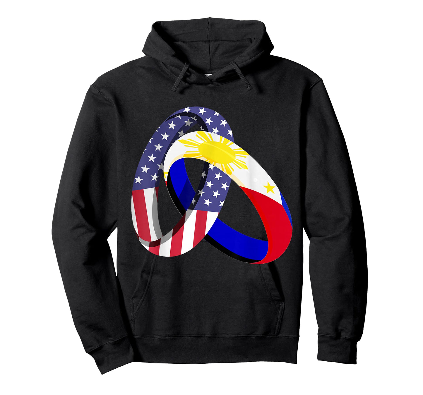 Philippines American Ring Heritage Month Filipino Flag T-Shirt