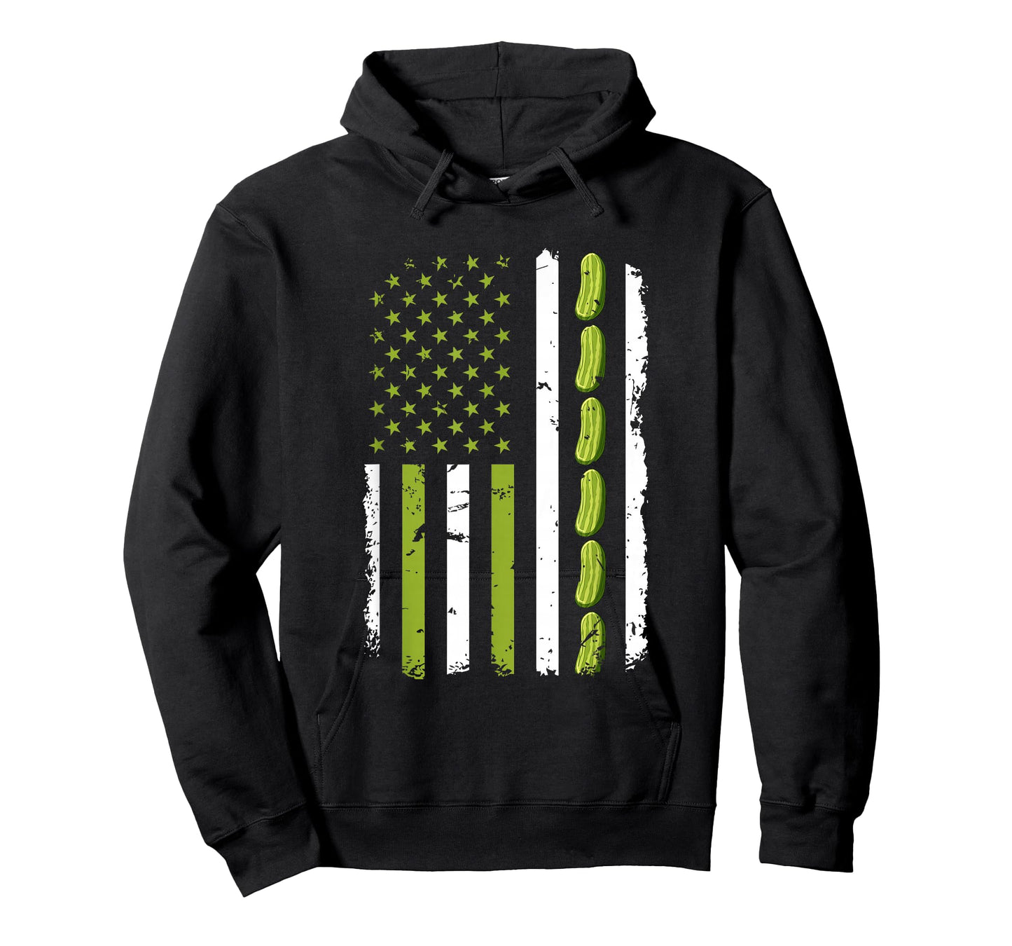 Pickle Cucumber USA American Flag Pickle Lovers 4th of July T-Shirt