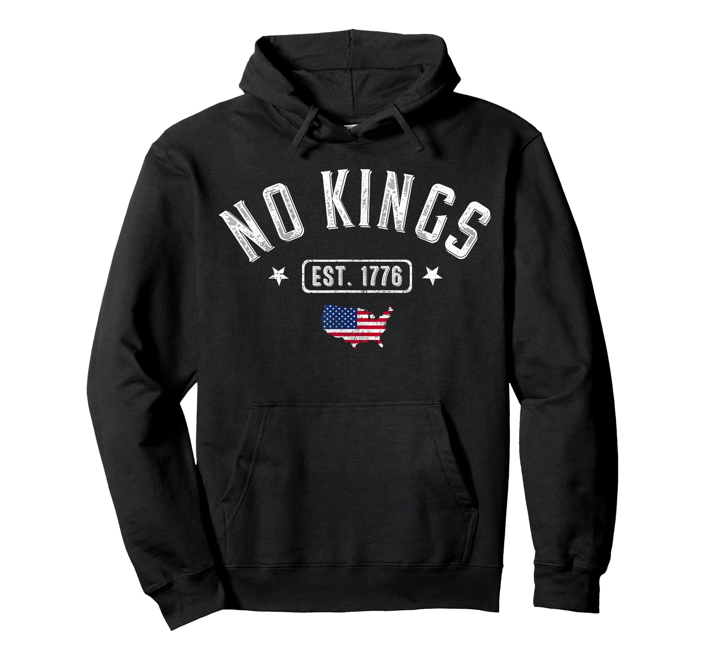 No Kings in America Since 1776 Resist 8647 US Flag Men Women T-Shirt