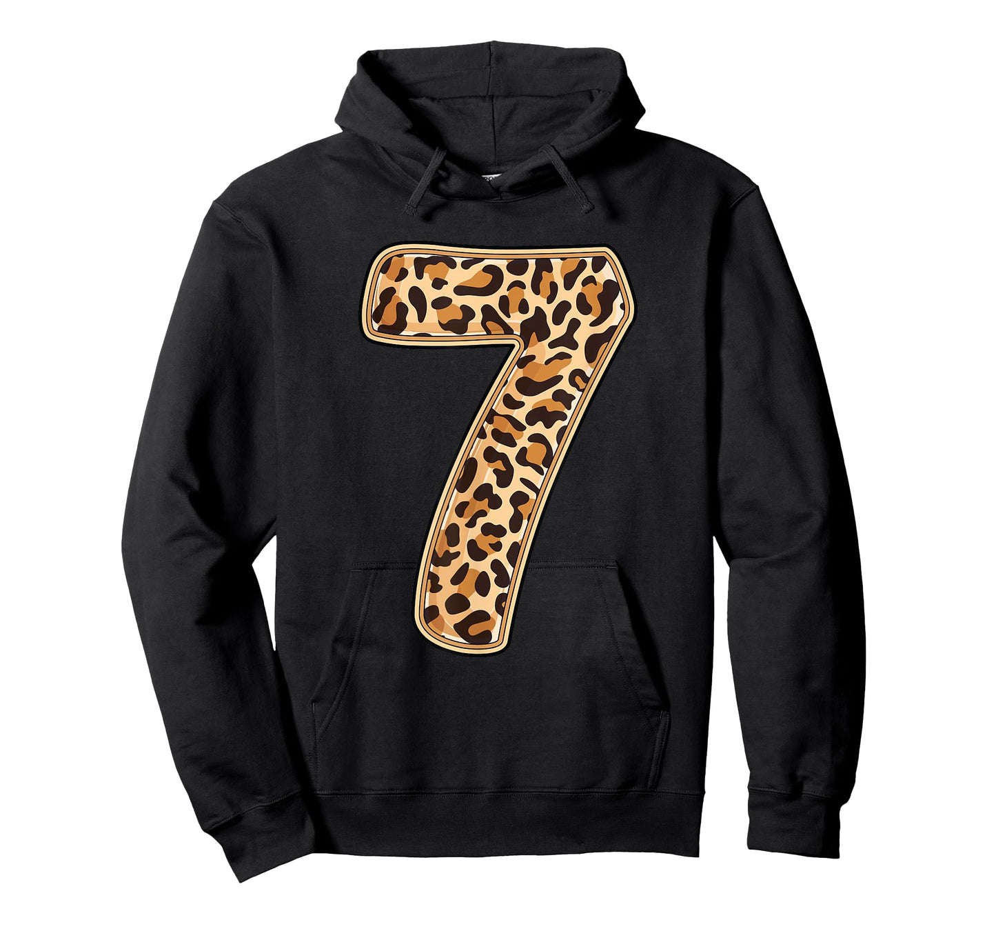 Leopard 7th Birthday Party 7 Seven Years Old Wild Cats Kids T-Shirt