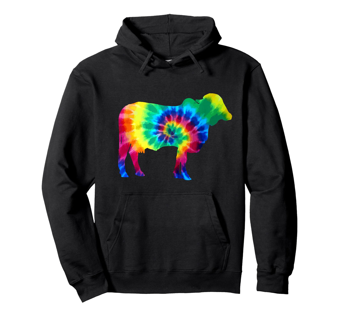 Cow Tie Dye Vintage Hippie Farm Animal Farmer Cow Lover T-Shirt
