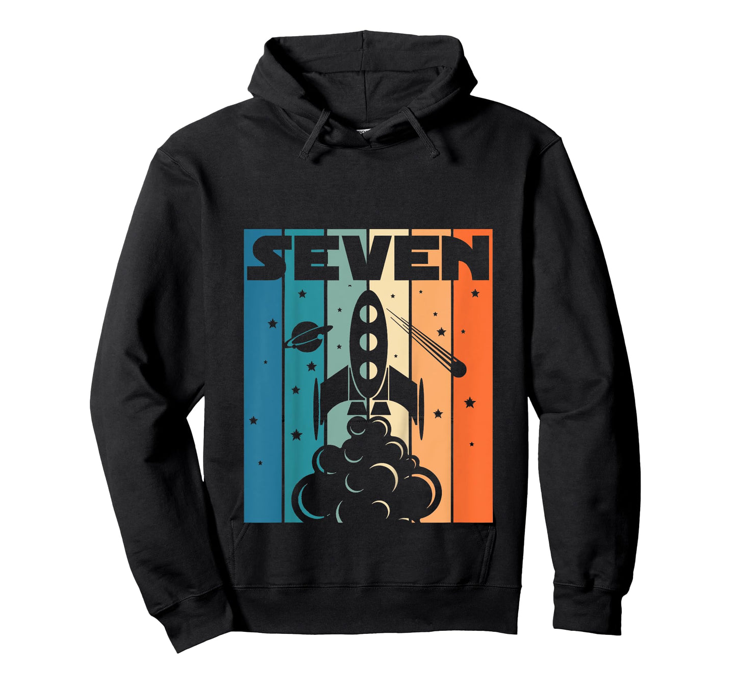 7 Year Old 7th Space Rocket Astronaut Birthday Boys Girls T-Shirt