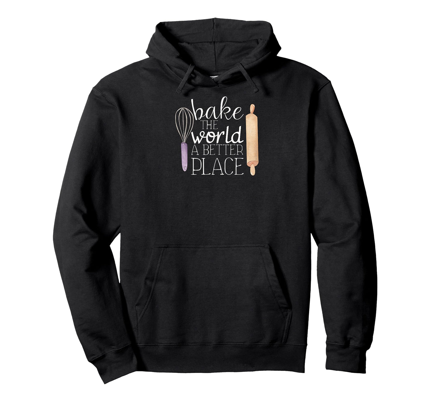 Cute Bake The World a Better Place Baking Quote T-Shirt