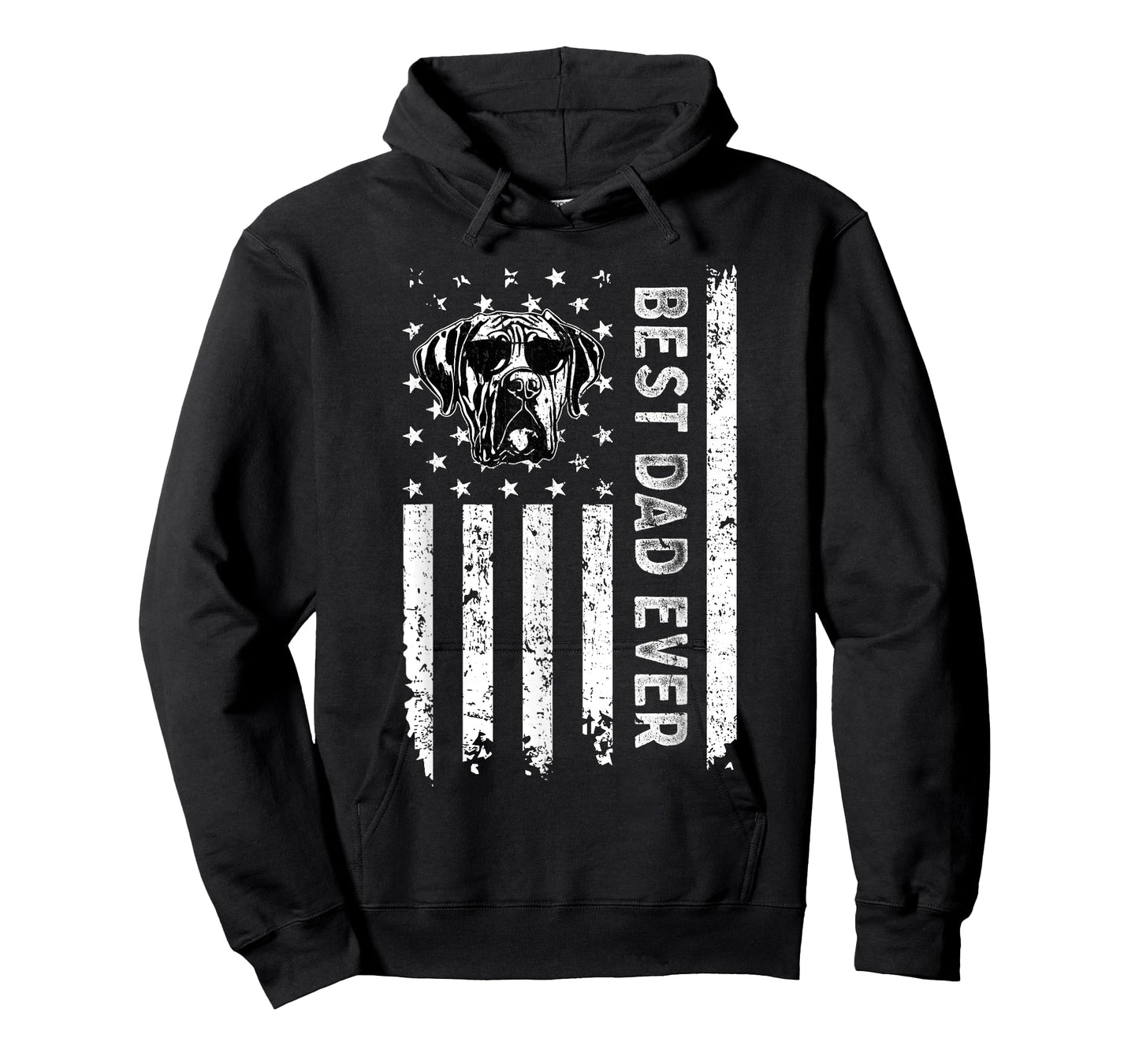 Best Cane Corso Dog Dad Ever Fathers Day USA Flag T-Shirt