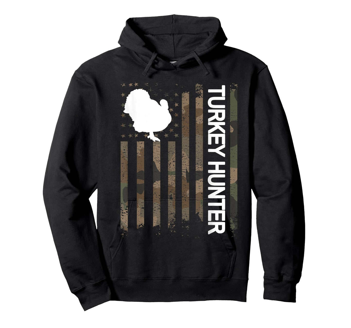 Turkey Hunter American Flag Turkey Hunting Lover T-Shirt for Women Men