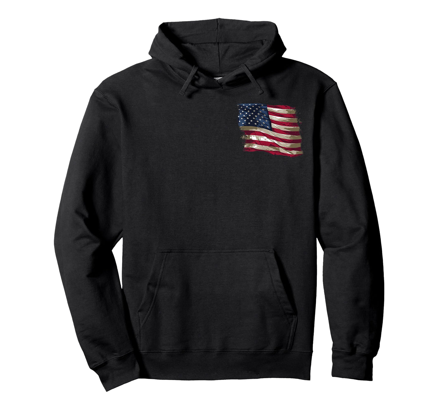 American Flag Front and Back T-Shirt