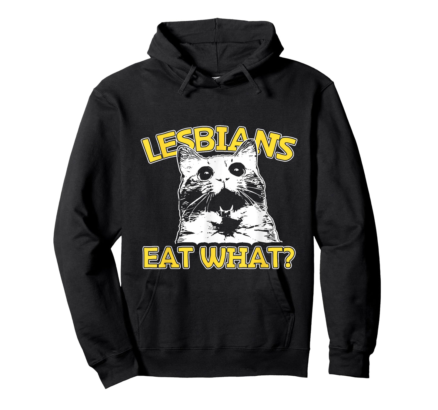 Funny Cat Lovers Lesbians Eat What? Gay Women's T-Shirt