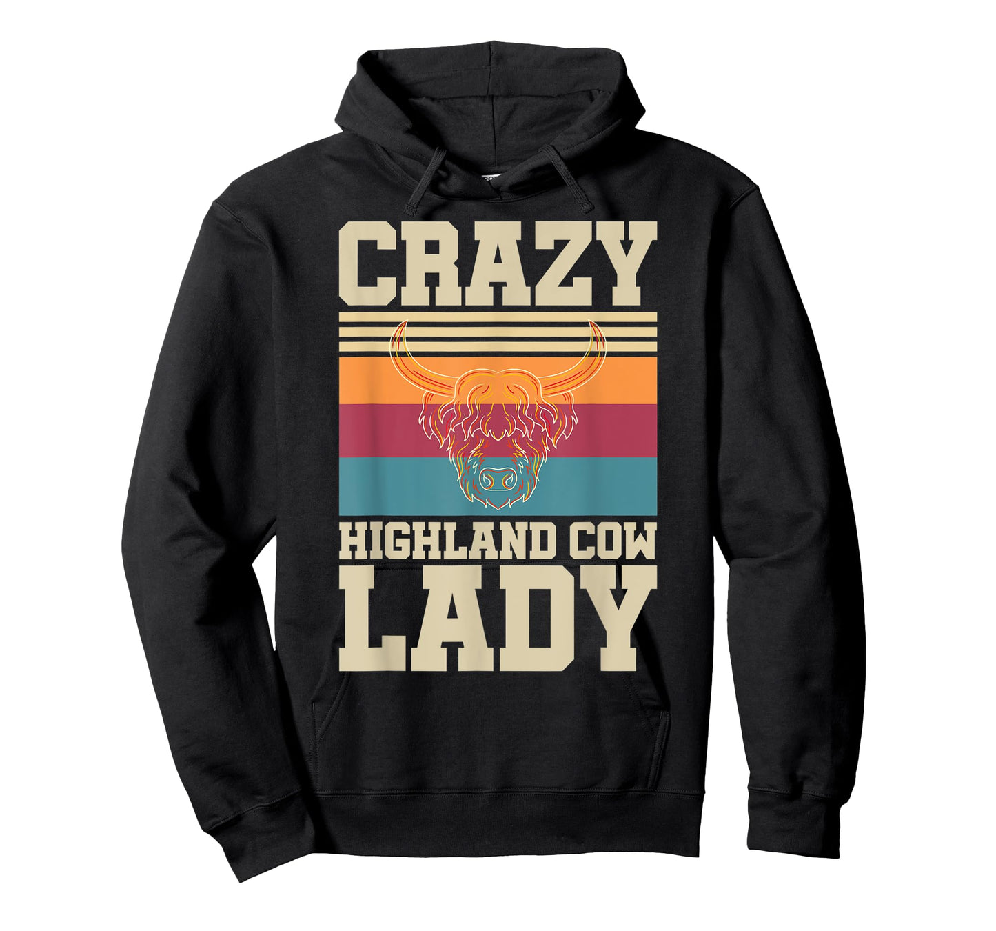 Crazy Highland Cow Lady Funny Farmer Scottish Highland Cow T-Shirt