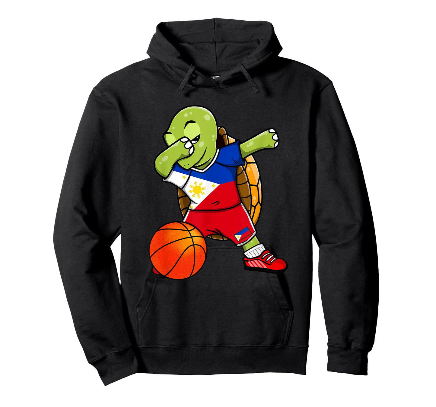 Dabbing Turtle Philippines Jersey Philippine Basketball Fans T-Shirt