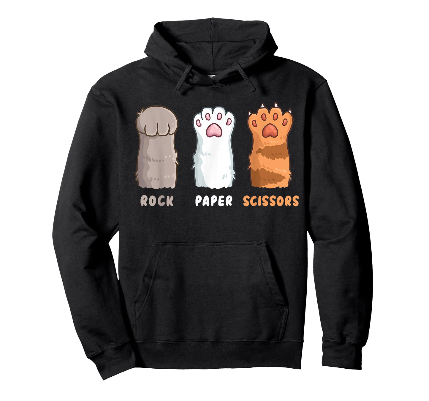 Cat Lover Cat Owner Funny Cat Rock Paper Scissors T-Shirt