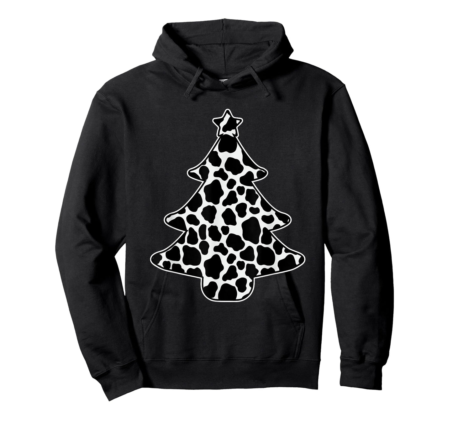 Cow Print Christmas Tree Pajama X-Mas Farm Animal Farmer T-Shirt