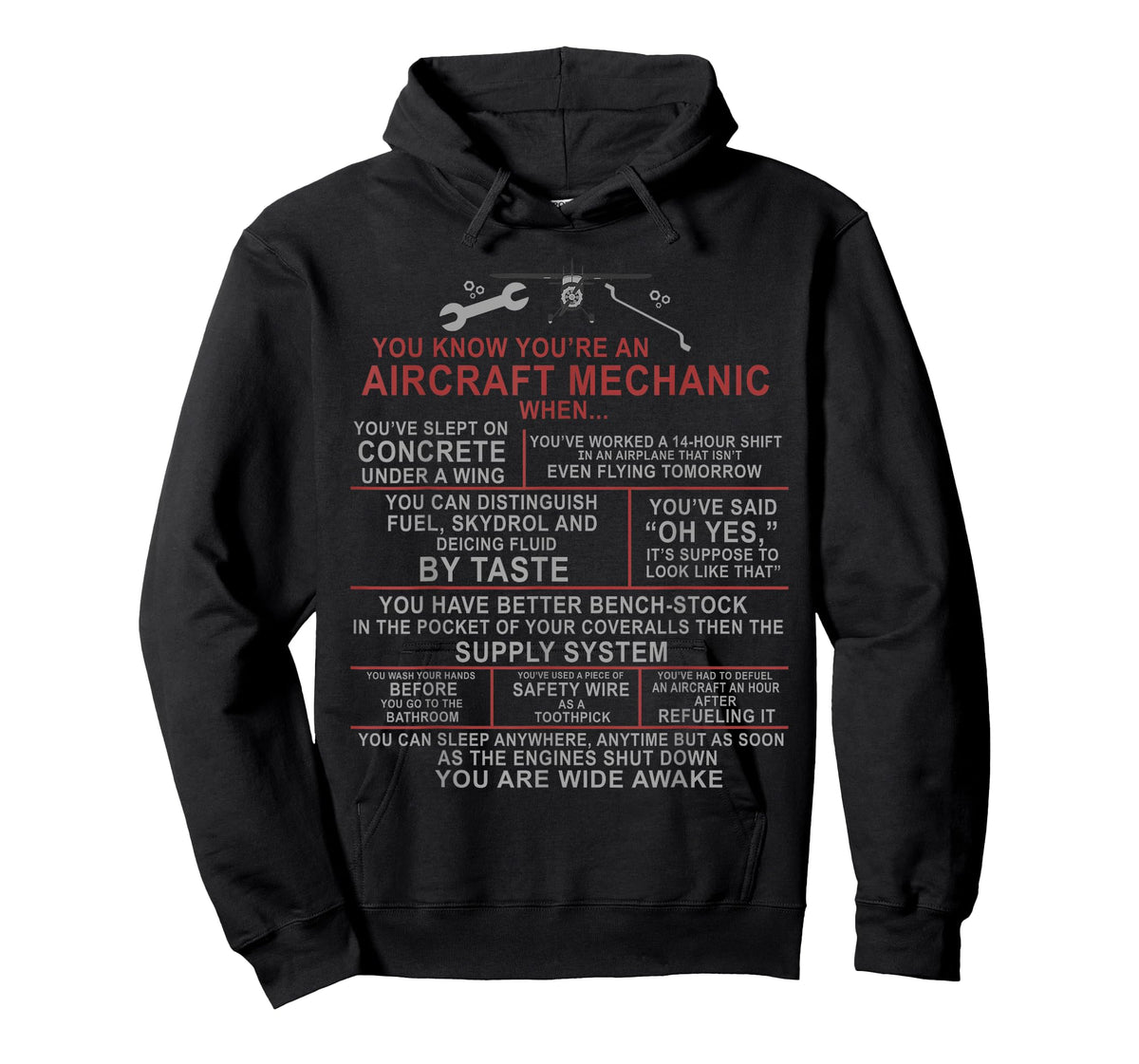 You Know You're an Aircraft Mechanic When.. Funny A&P Saying T-Shirt