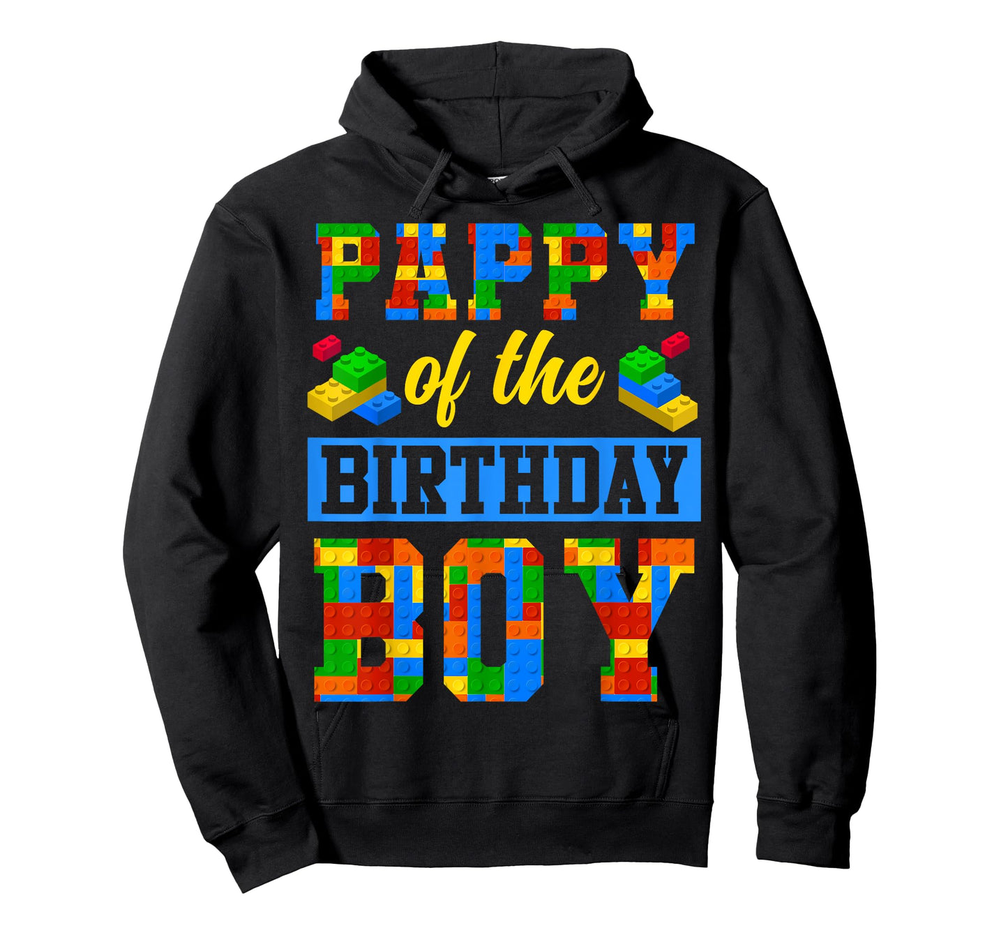 Pappy Of The Birthday Boy Building Block Bday Party T-Shirt