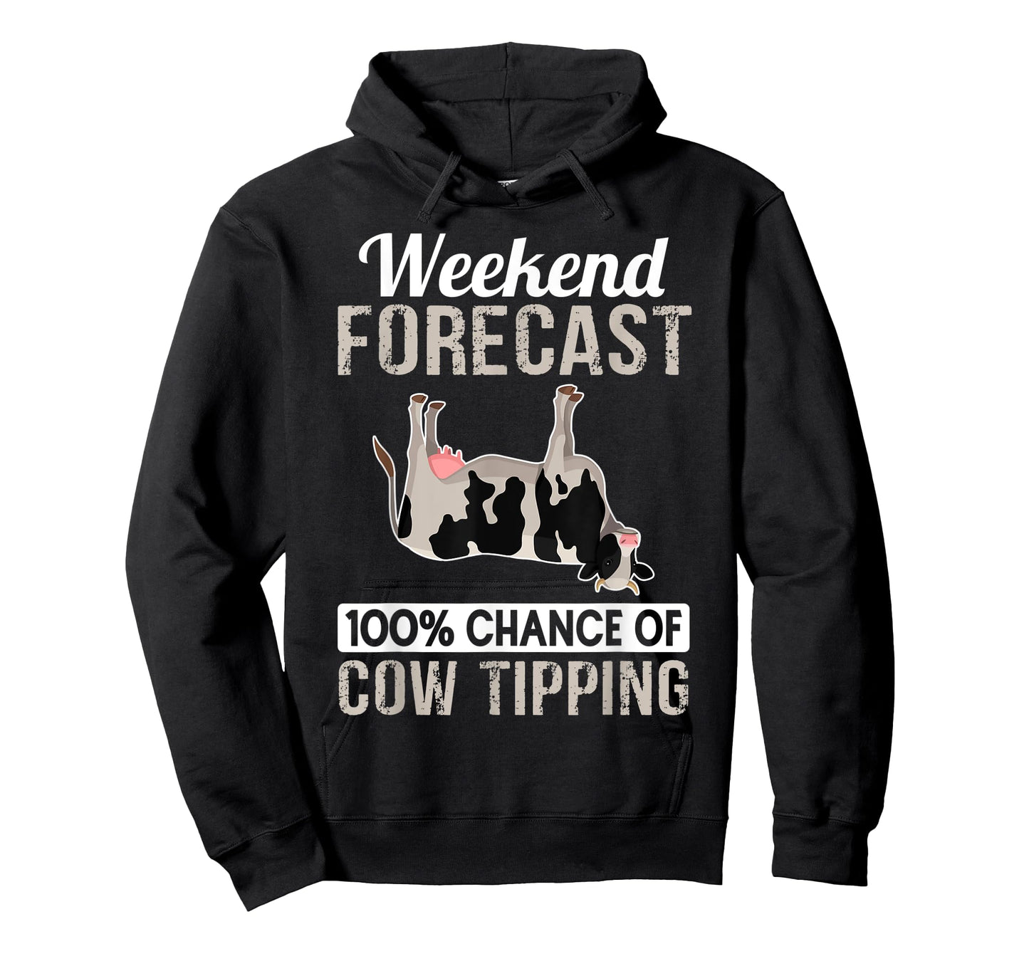 Cow Tipping Shirt - Funny Cow Tipper Weekend Forecast T-Shirt
