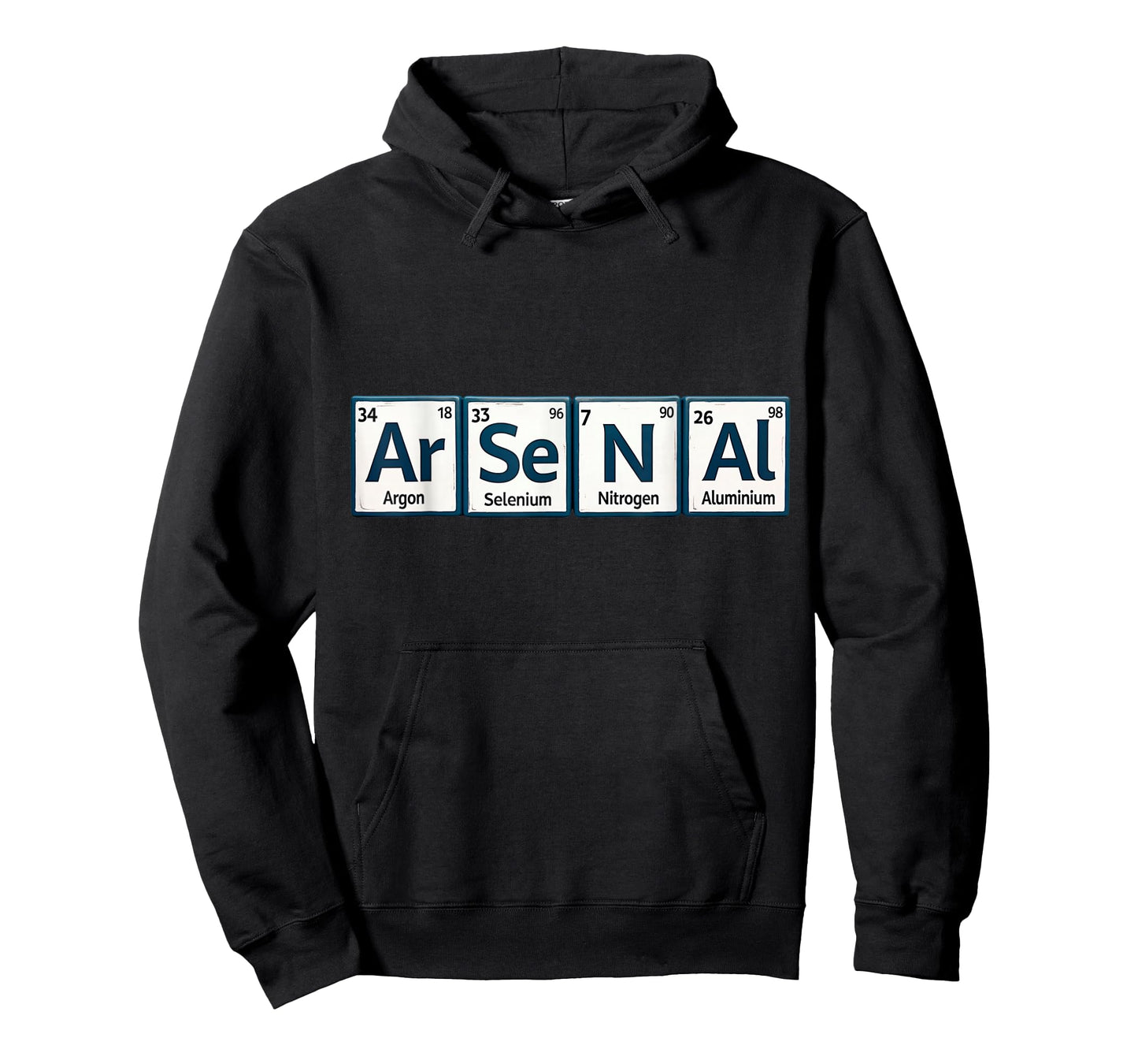 Arsenal (Ar-Se-N-Al) Periodic Table Elements T-Shirt