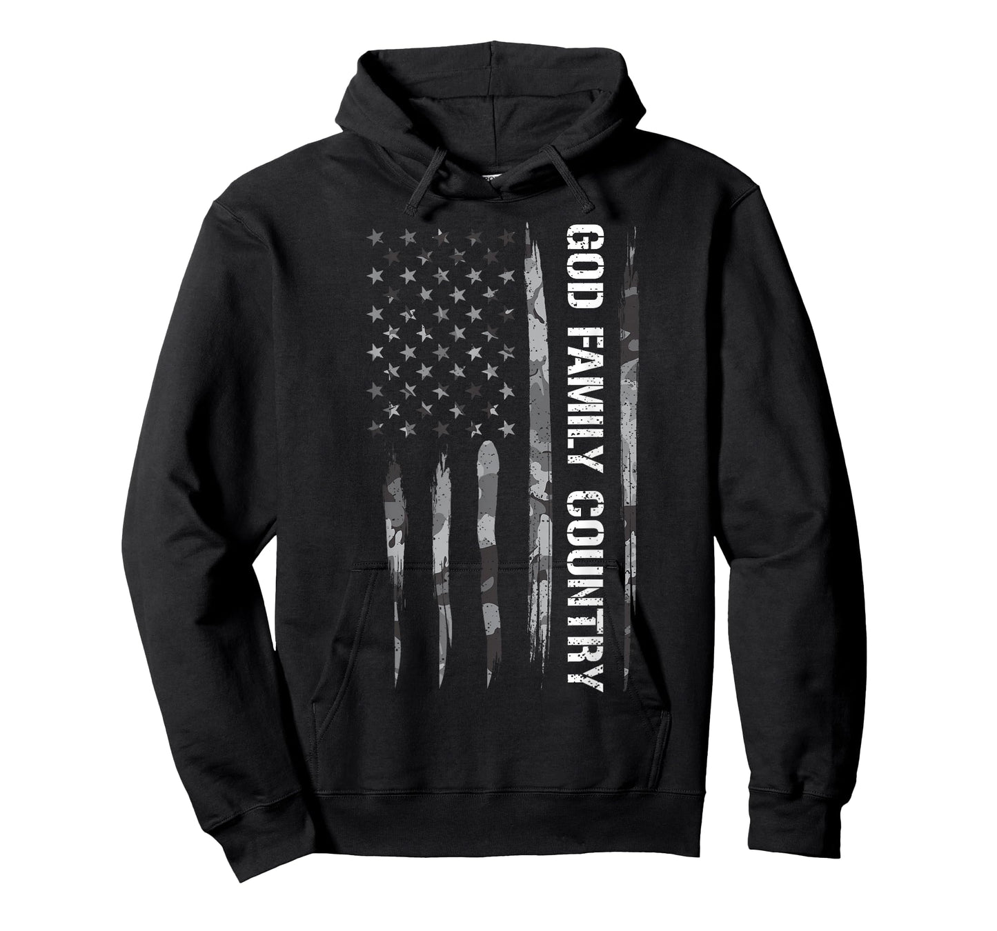 Faith: God Family Country - American Flag T-Shirt