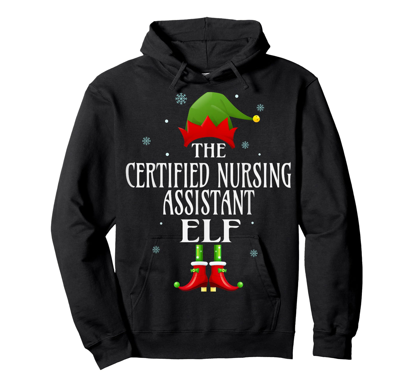CNA Certified Nursing Assistant Elf Xmas Matching Christmas T-Shirt