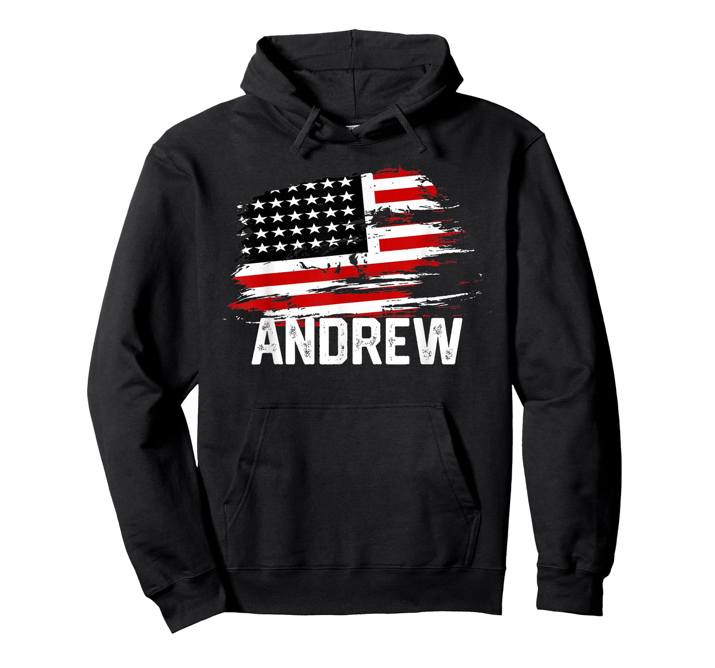 ANDREW USA Flag T-Shirt Personalized 4th of July ANDREW T-Shirt