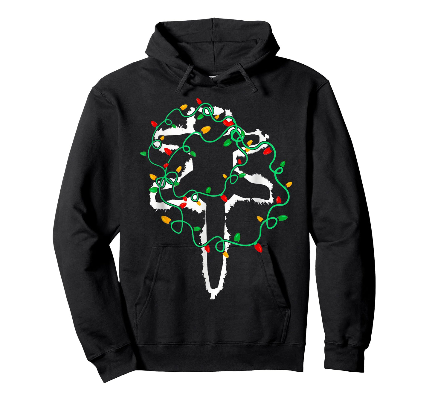 Cat Wrapped in Christmas Lights Meowy Cats Women Men Kids T-Shirt