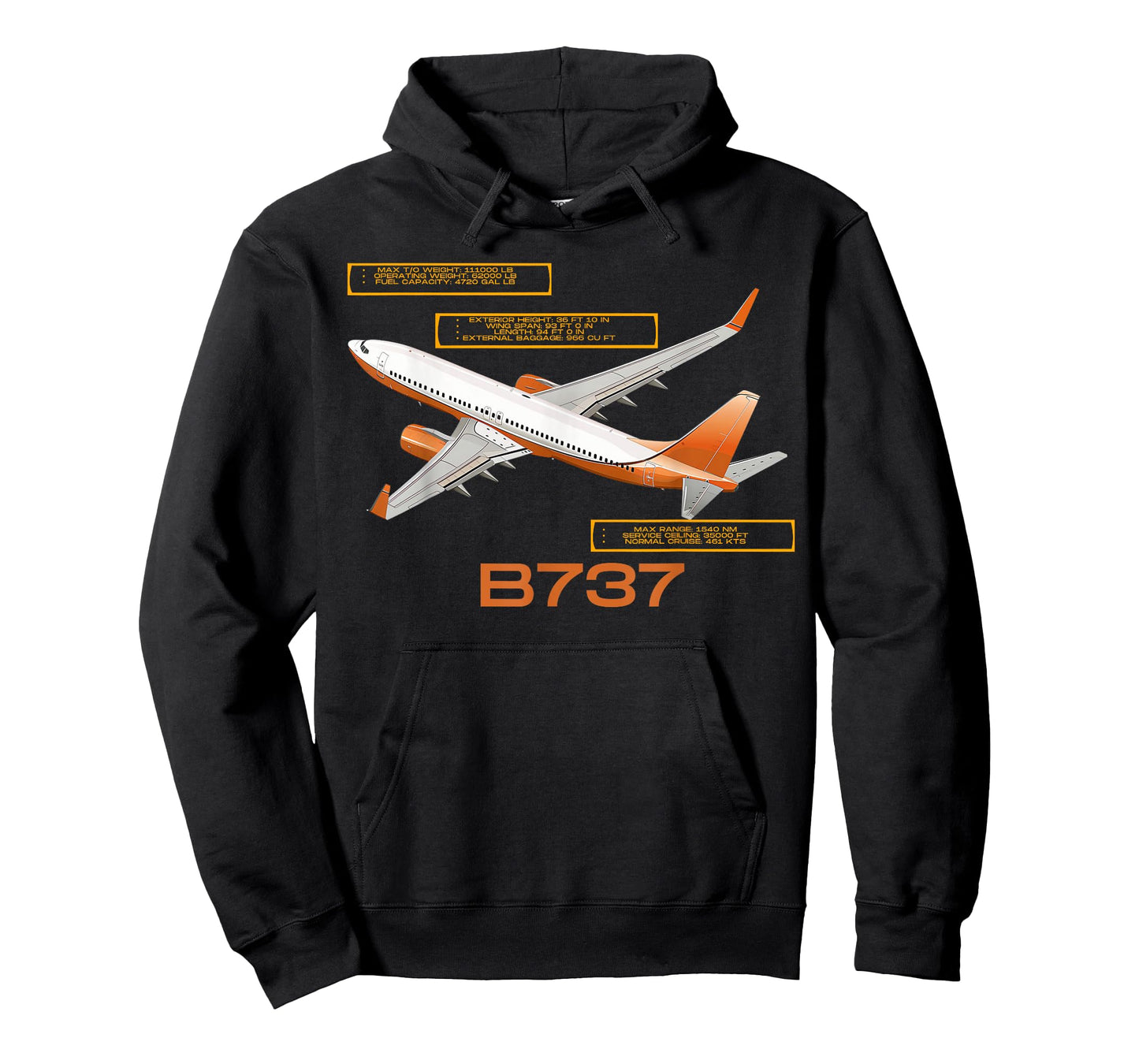 B737 Jet Airplane! Aviation Airplane T-Shirt