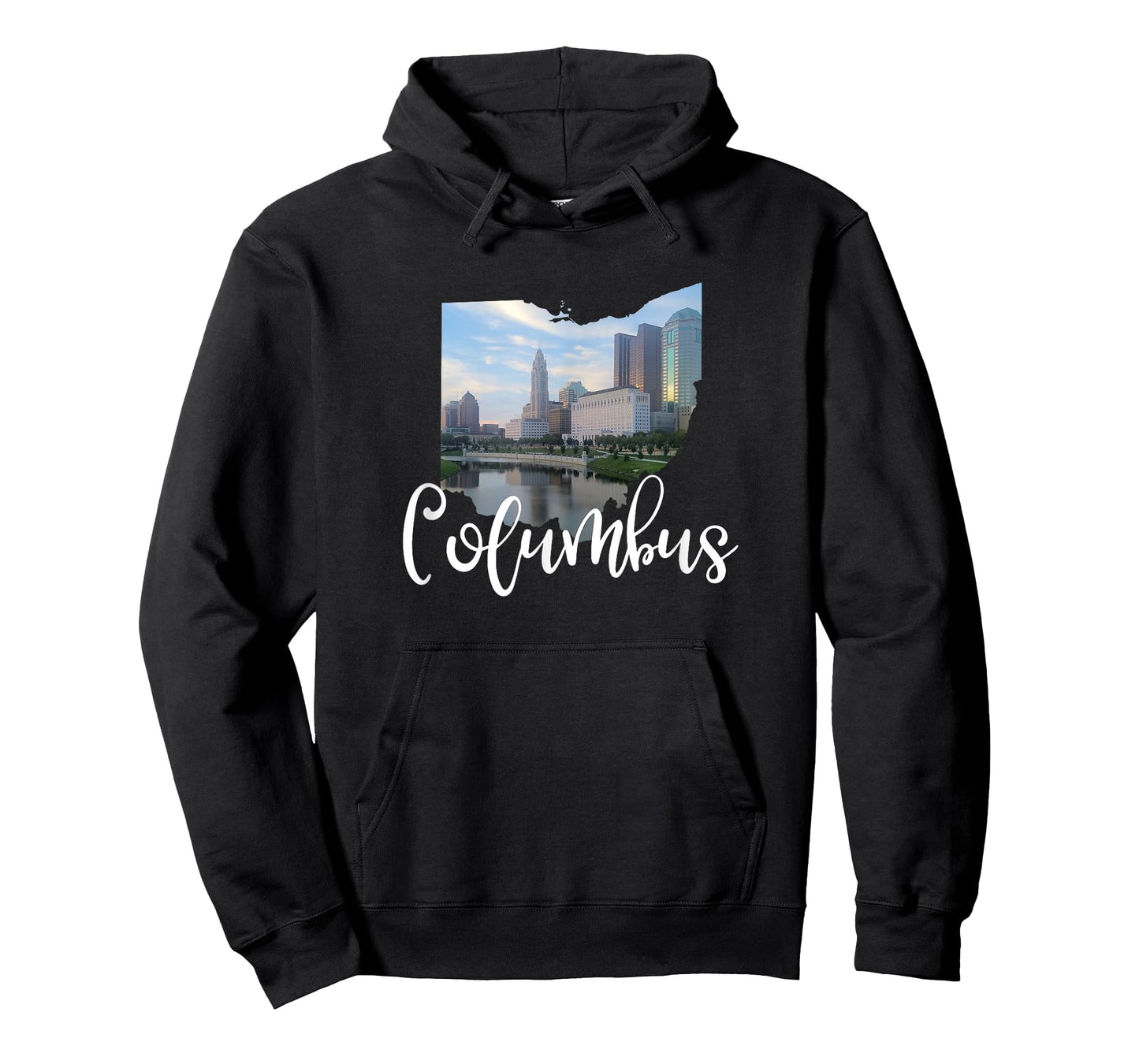 Columbus Ohio Skyline Scioto River Photo T Shirt T-Shirt