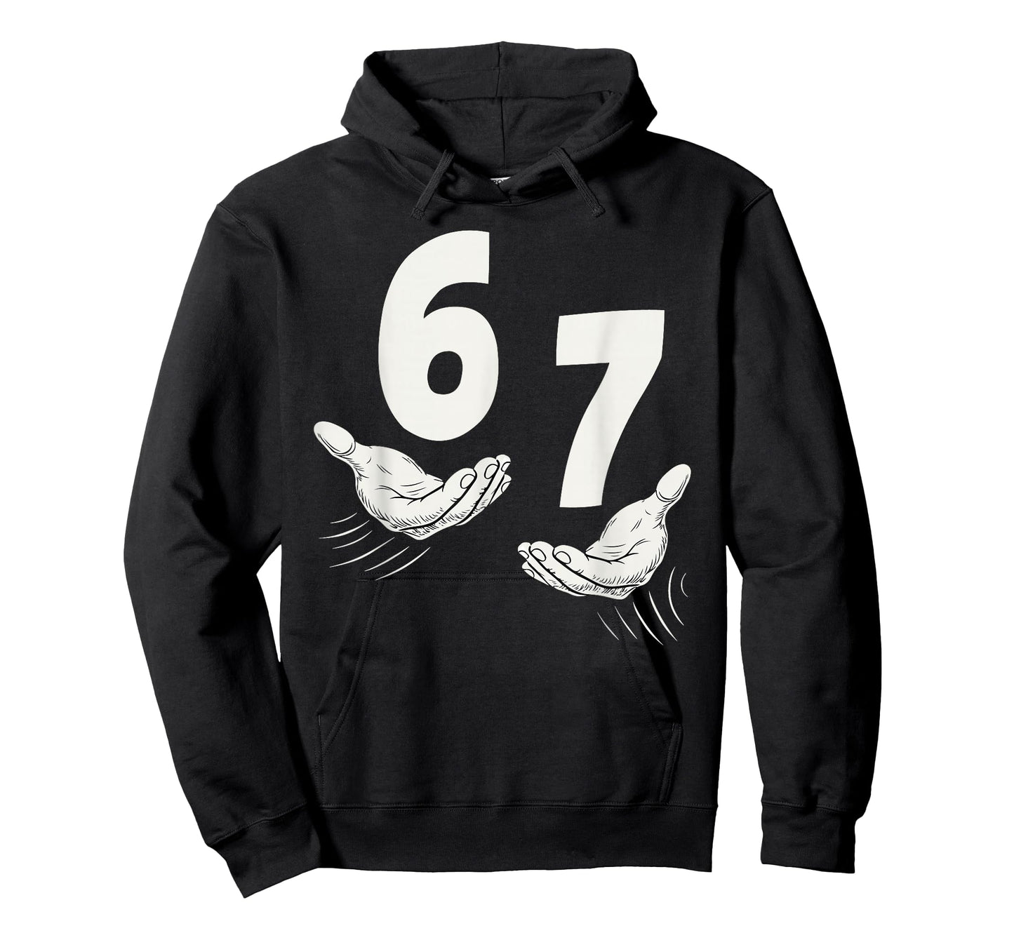Six Seven 67 6 7 Kids 67 Teen Boys 6-7 Meme Hands Funny T-Shirt
