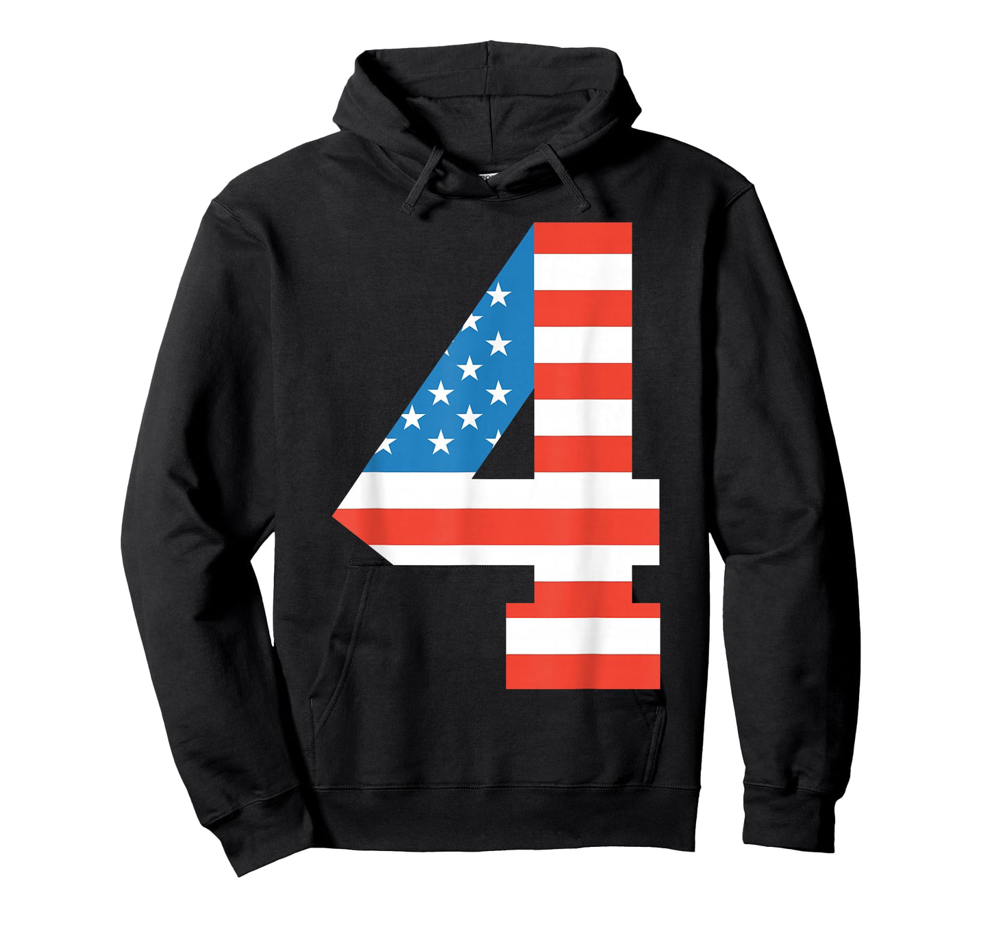 Fun 4th Birthday US American Flag 4th Of July Boy 4 Year Old T-Shirt