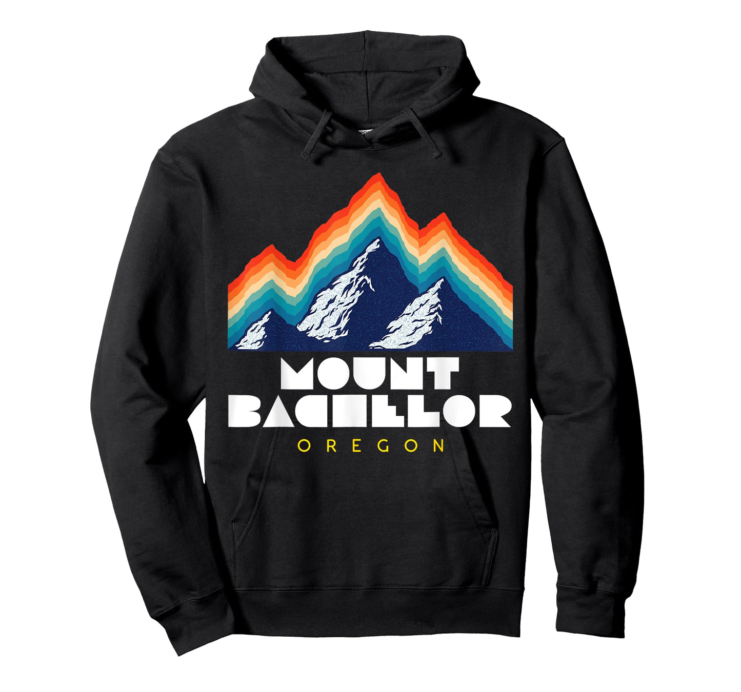 Mount Bachelor, Oregon - USA Ski Resort 1980s Retro T-Shirt