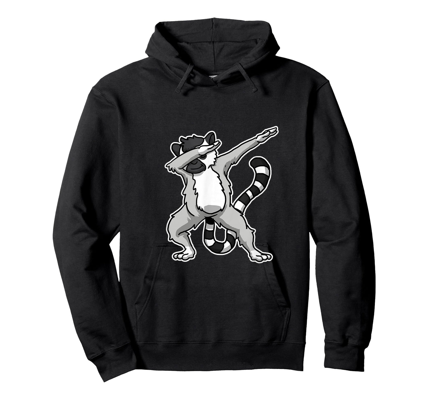 Witziges Lemuren Kostm Und Geschenkidee Unisex-Adults, Kids Dabbing Lemure Gift Lemurs Dab Dance T-Shirt Black Cartoon T-Shirt Small Classic Fit Crew Collar Short Sleeve