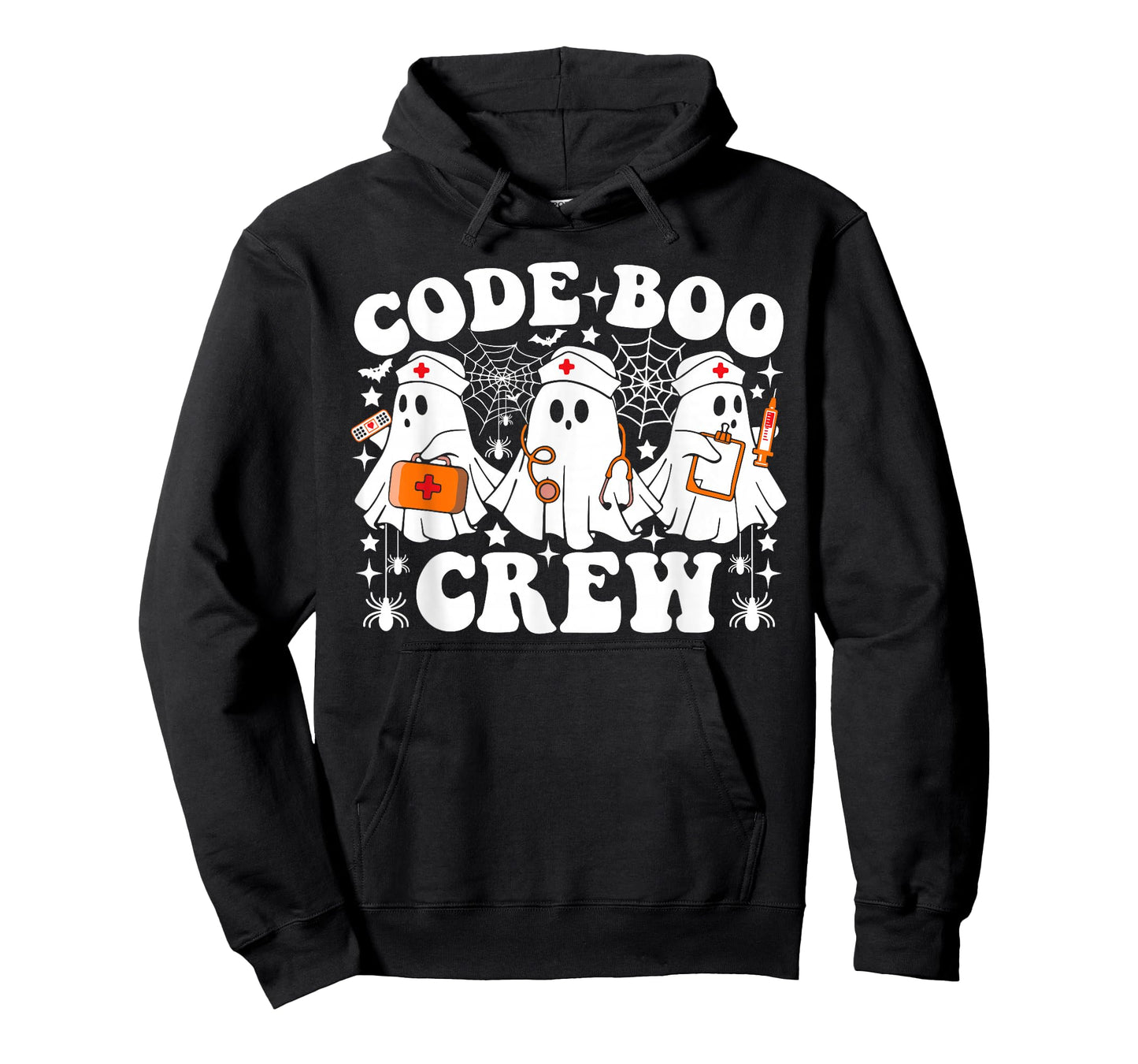 Code Boo Crew Nurse Funny Ghost Halloween Nurse T-Shirt