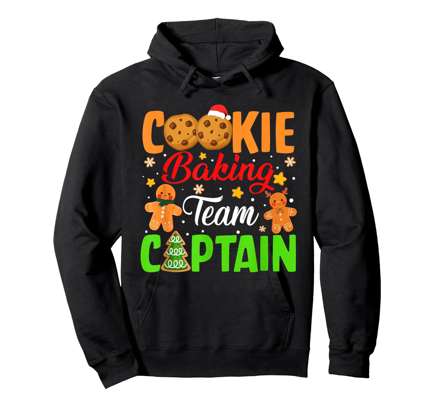 Cookie Baking Team Captain Xmas Pajama Gingerbread Christmas T-Shirt