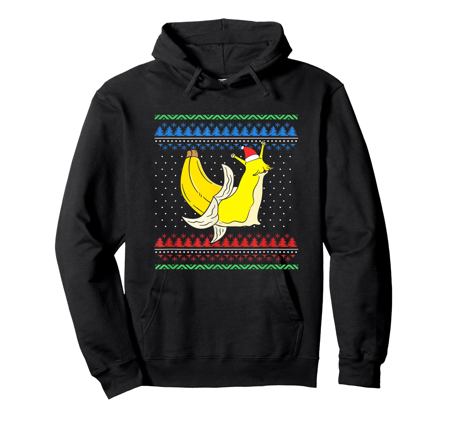 Christmas Banana Slug With Christmas Hat T-Shirt