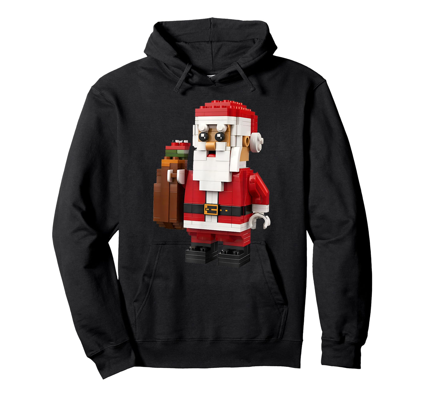 Christmas Builder Block Brick Building Santa Face Kids Boys T-Shirt