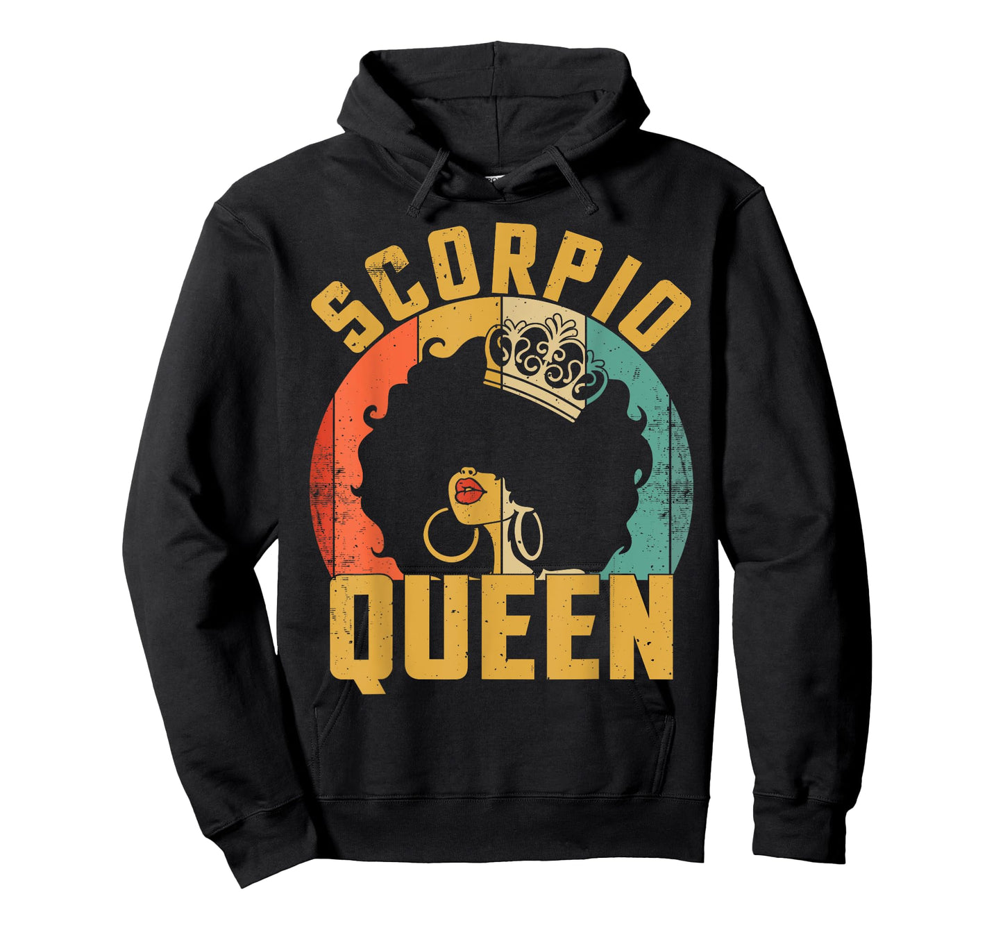 Birthday Afro Scorpio Queen African American Black Women T-Shirt