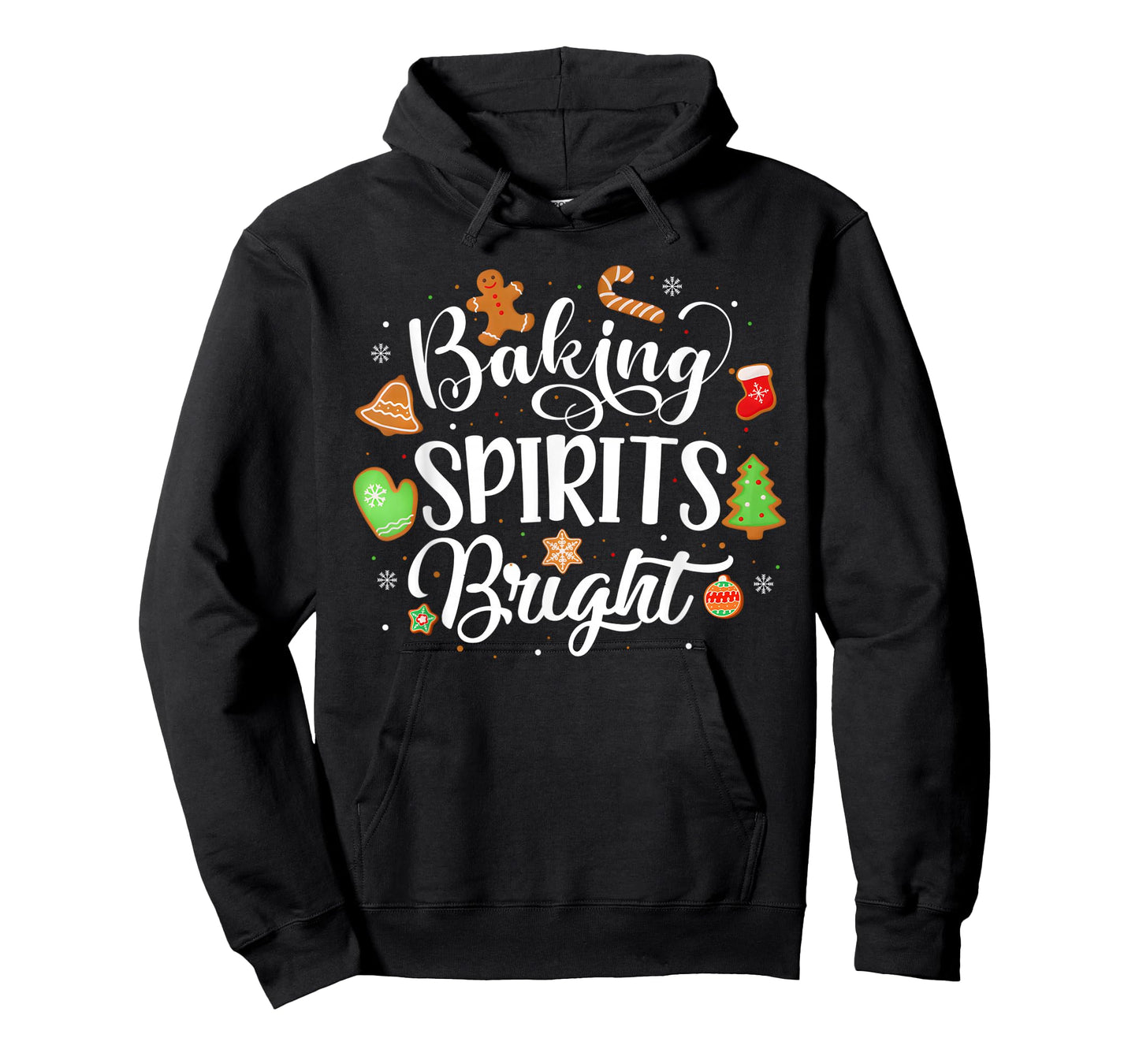 Baking Spirits Bright Gingerbread Xmas Cookie Funny T-Shirt