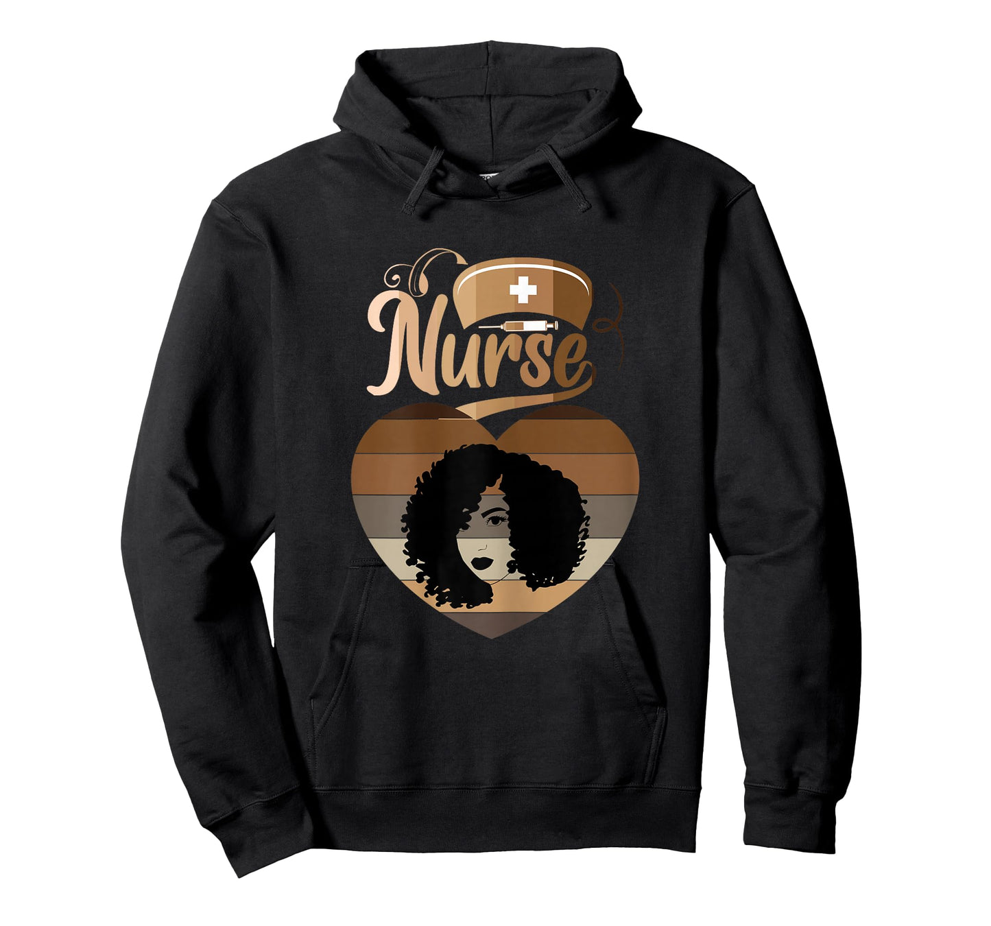 Afro Black Nurse Melanin African American Funny Nurse T-Shirt