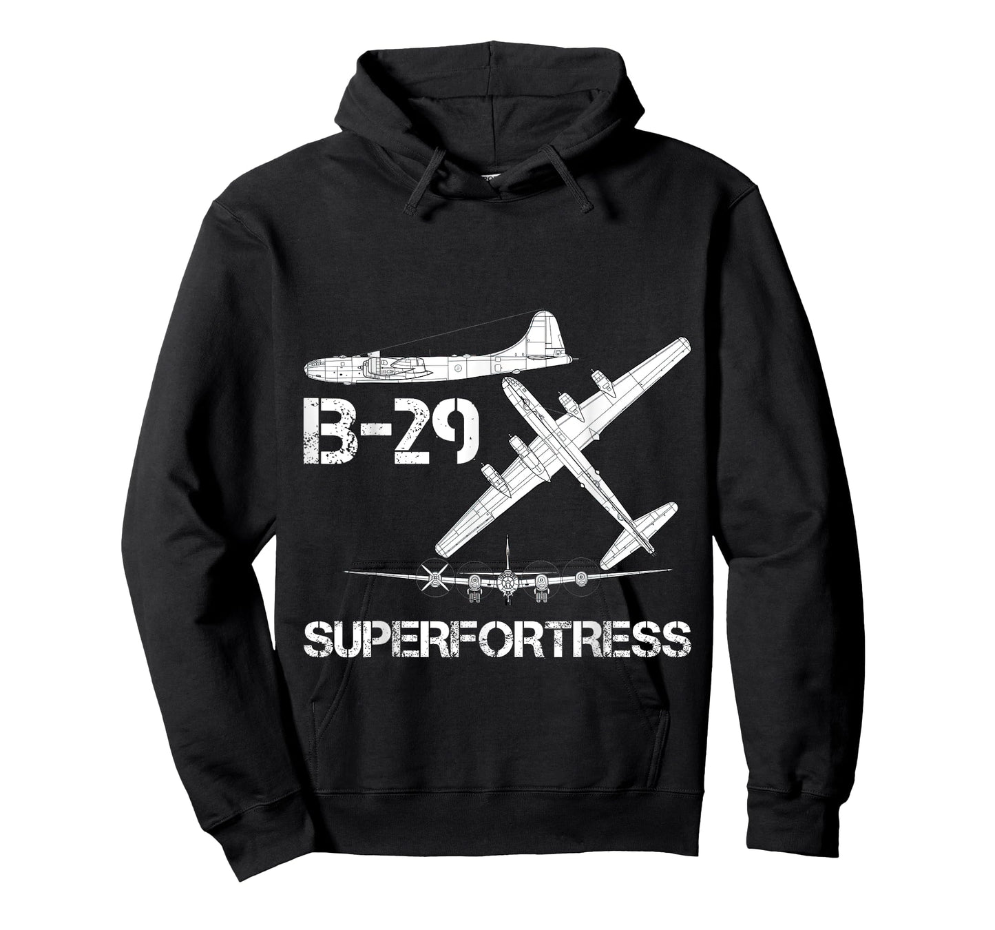 B-29 Superfortress WW2 Heavy Bomber Aircraft Blueprint T-Shirt