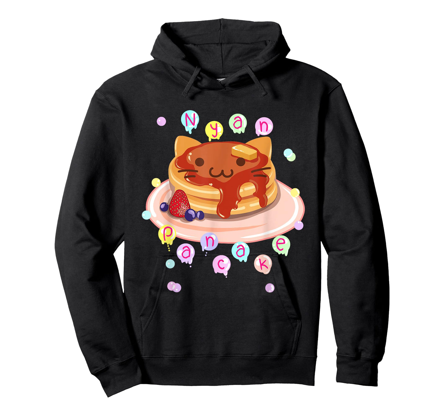 Nyan Cat Pancake Kawaii Cute Dark Color T-Shirt T-Shirt