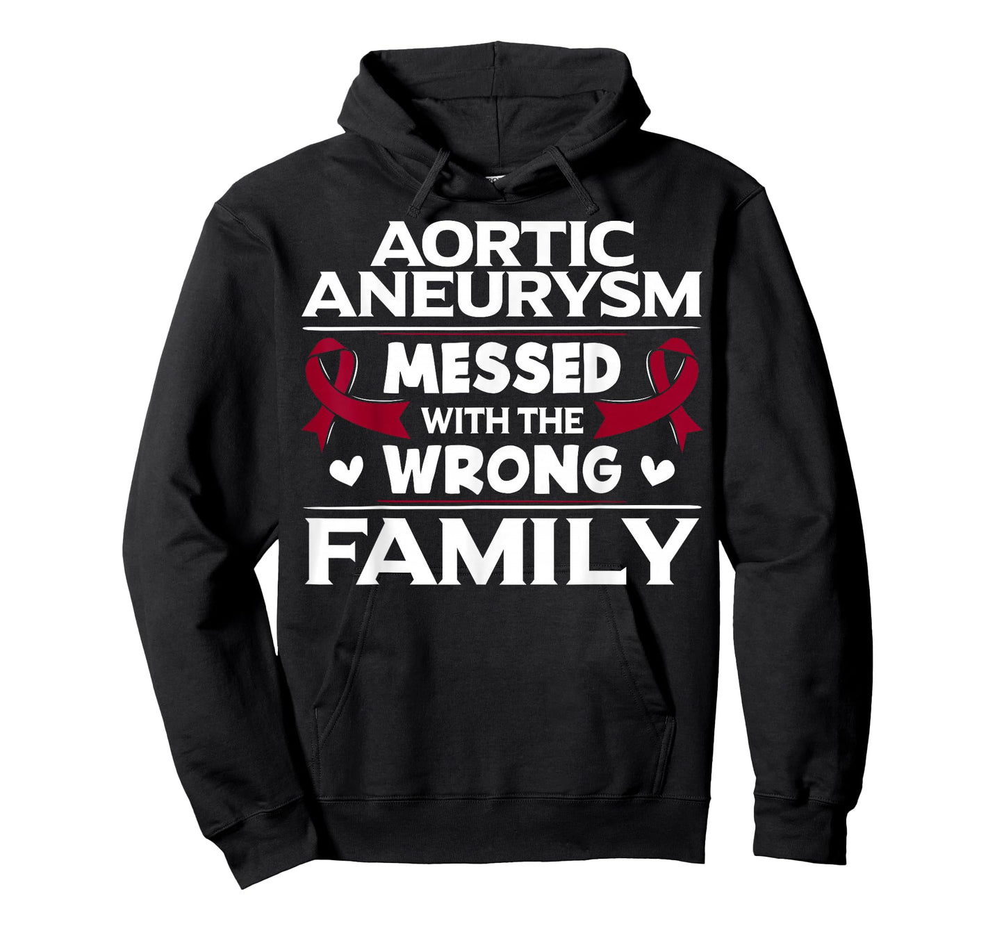 Aortic Aneurysm Gift Burgundy Awareness Ribbon T-Shirt